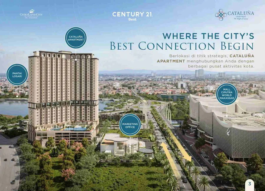 Apartemen mewah posisi paling depan di kawasan cpi dan berhadapan dgn mall Ciputra world photo 3