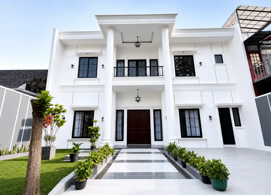 DIJUAL RUMAH  MEWAH SENTUL AMERICAN CLASSIC STYLE 2 LANTAI DEKAT AEON MALL photo 1