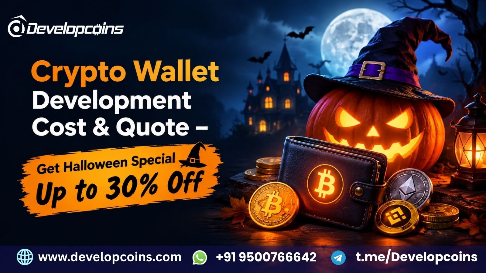 Crypto Wallet Development Cost & Quote – Get Halloween Special Up to 30% Off photo 1