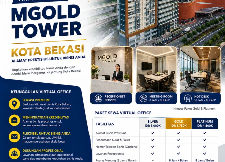 Sewa Virtual Office M Gold Tower Bekasi â Alamat Bisnis Prestisius Strategis