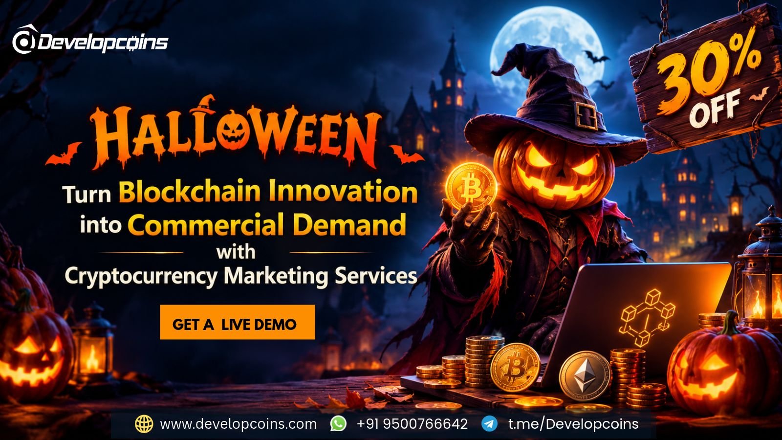 special hollwen offer 30% off  Cryptocurrency Marketing Services