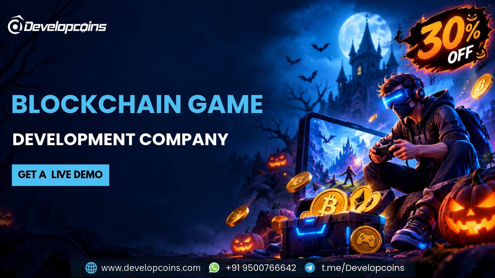 HoLlwen offer 30%  Blockchain Game Development photo 1
